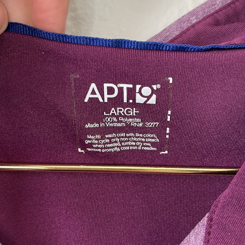 Apt. 9 Burgundy Red Spacedye Polo - Picture 5 of 6